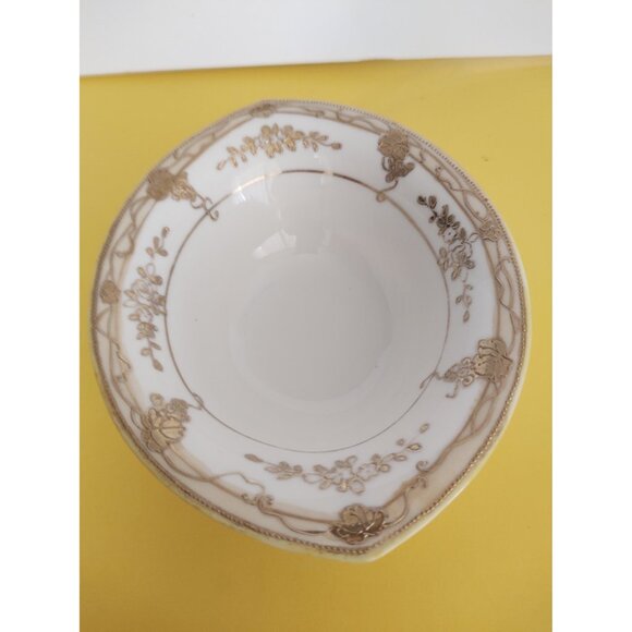 Vintage Hand Painted Nippon Japan Gold Encrusted Candy/Nut Bowl 1950's 5 3/4" - Picture 14 of 15
